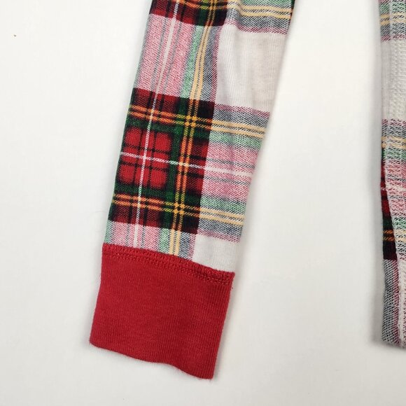 Hanna Andersson Red Plaid Holiday Long John Pajama Shirt 120 cm US 6-7 - Picture 3 of 6